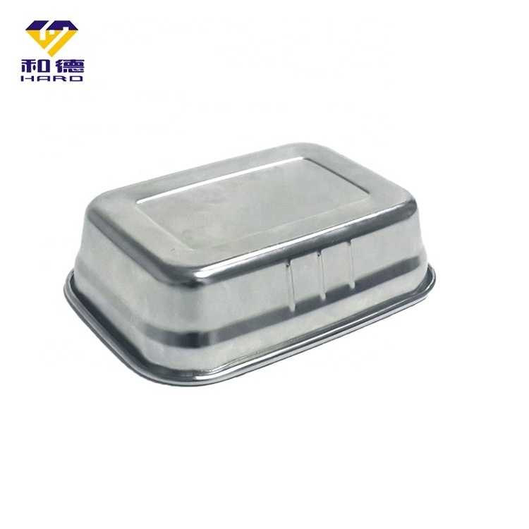 Custom Bento Lunch Box Stainless Steel Rectangle Food Container Metal Lunch Box Deep Drawing Box