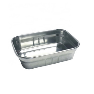 Custom Bento Lunch Box Stainless Steel Rectangle Food Container Metal Lunch Box Deep Drawing Box