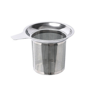 HARD Stainless Steel 18/8 Tea Basket Loose Leaf Tea Steeper for Hanging on Teapots Mugs Cups