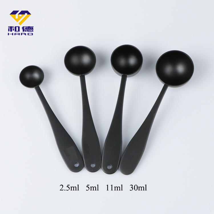 Customized logo hot sell 2ml  5ml 7.5ml 10ml 15ml stainless steel long handle bean scoop tea spoon set for home