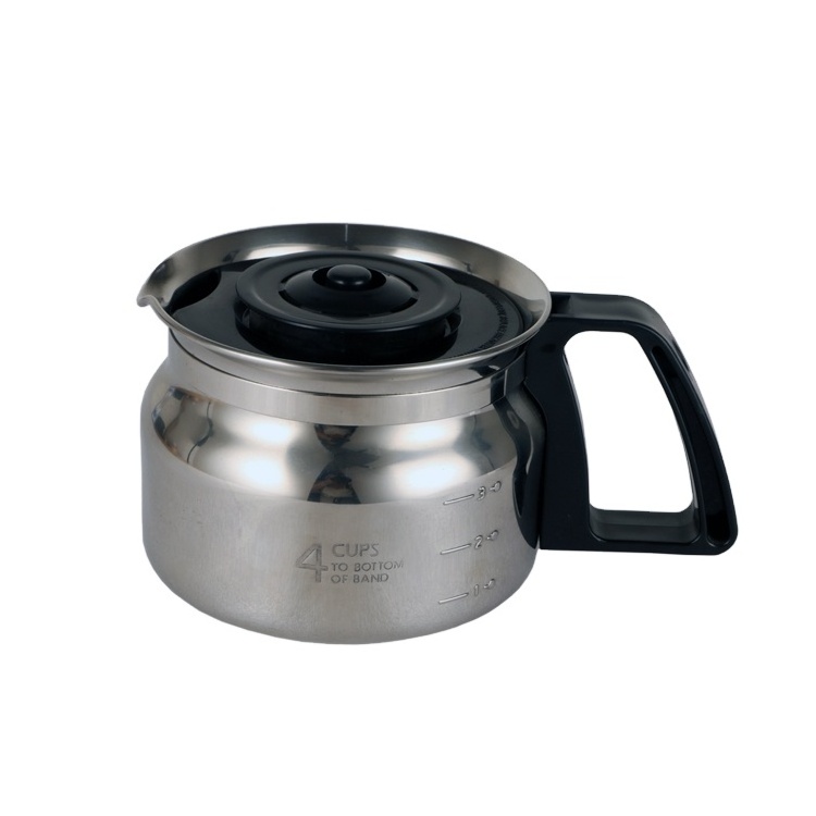 Discount Food grade stainless steel 4 cups coffee pot for coffee maker outdoor camping