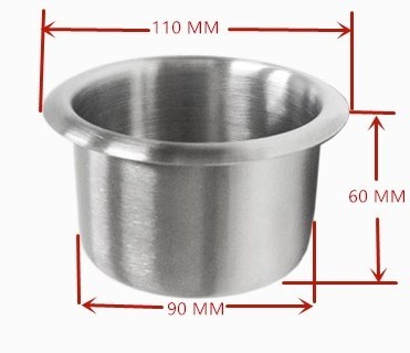 Stainless steel 18-8 high quality  hot sale sofa cup holder for  desks leather sofa chair card table beach