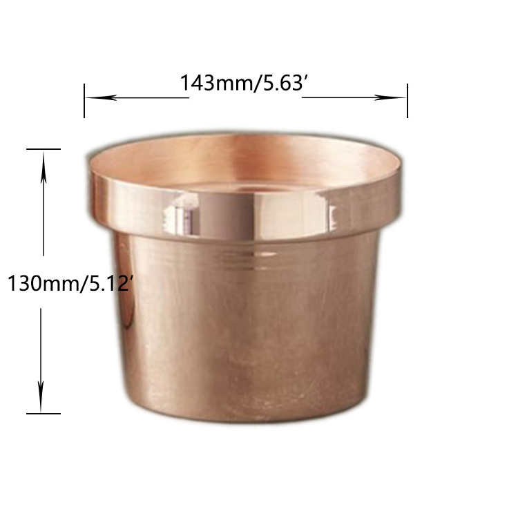 Silver luxury metal stainless steel large outdoor decorative home gardening flower pots & planters manufacturer