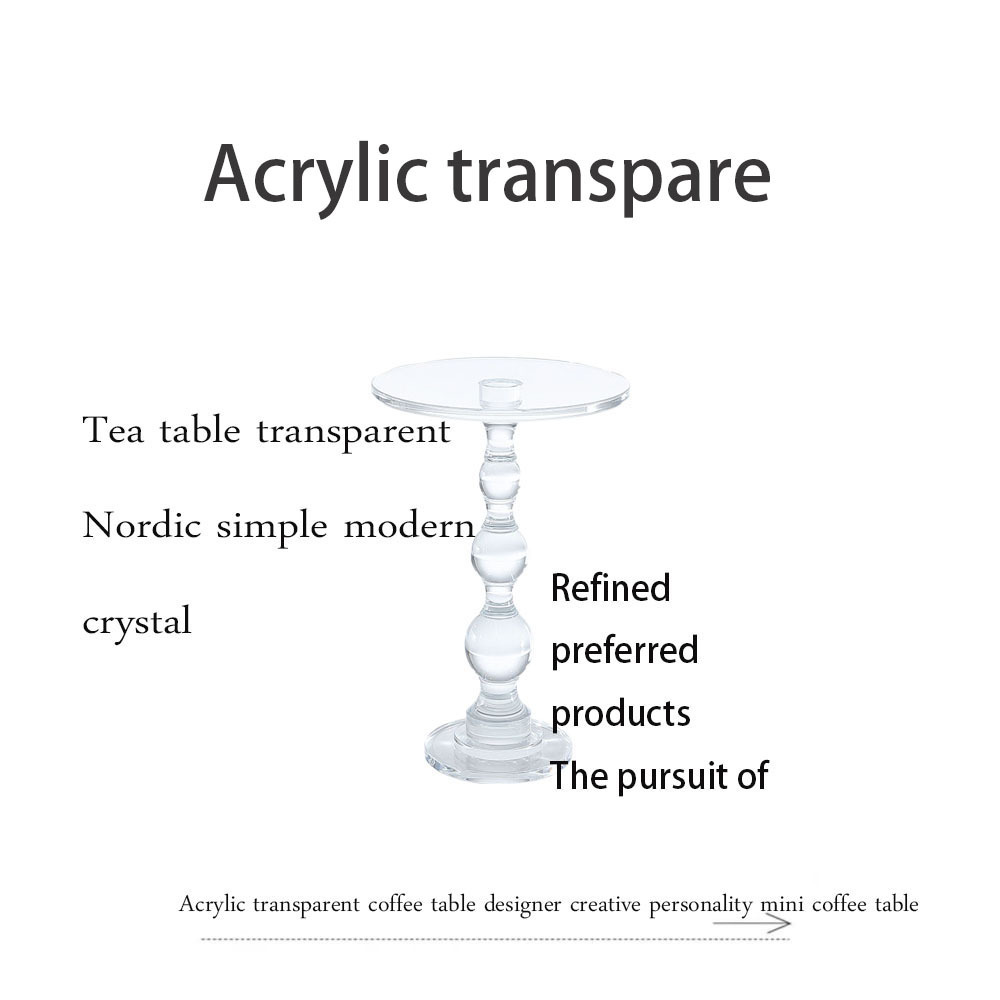 Manufacturer transparent luxury acrylic furniture customized acrylic round table