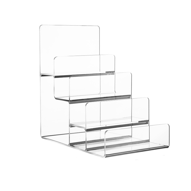 Hot sale clear acrylic wallet display stand purse cosmetic showcase holder display rack