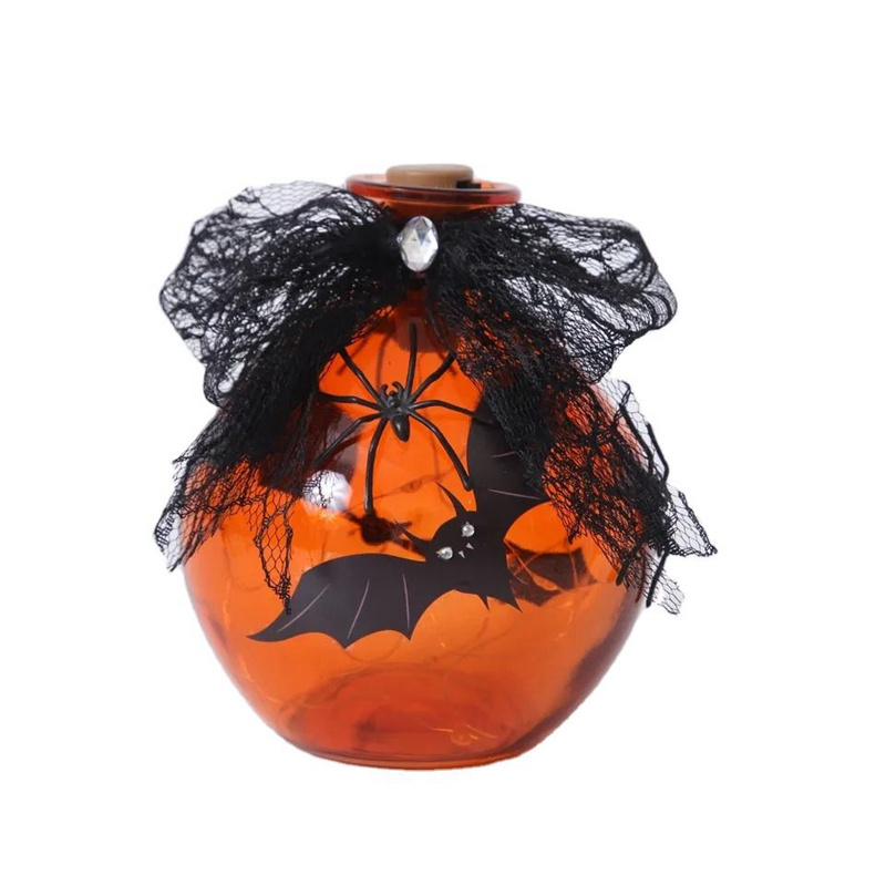 Home Decorative  Haunted House Custom Multiple Props Jack-o Lantern  Glass Pumpkin Halloween glass Outdoor Decoration