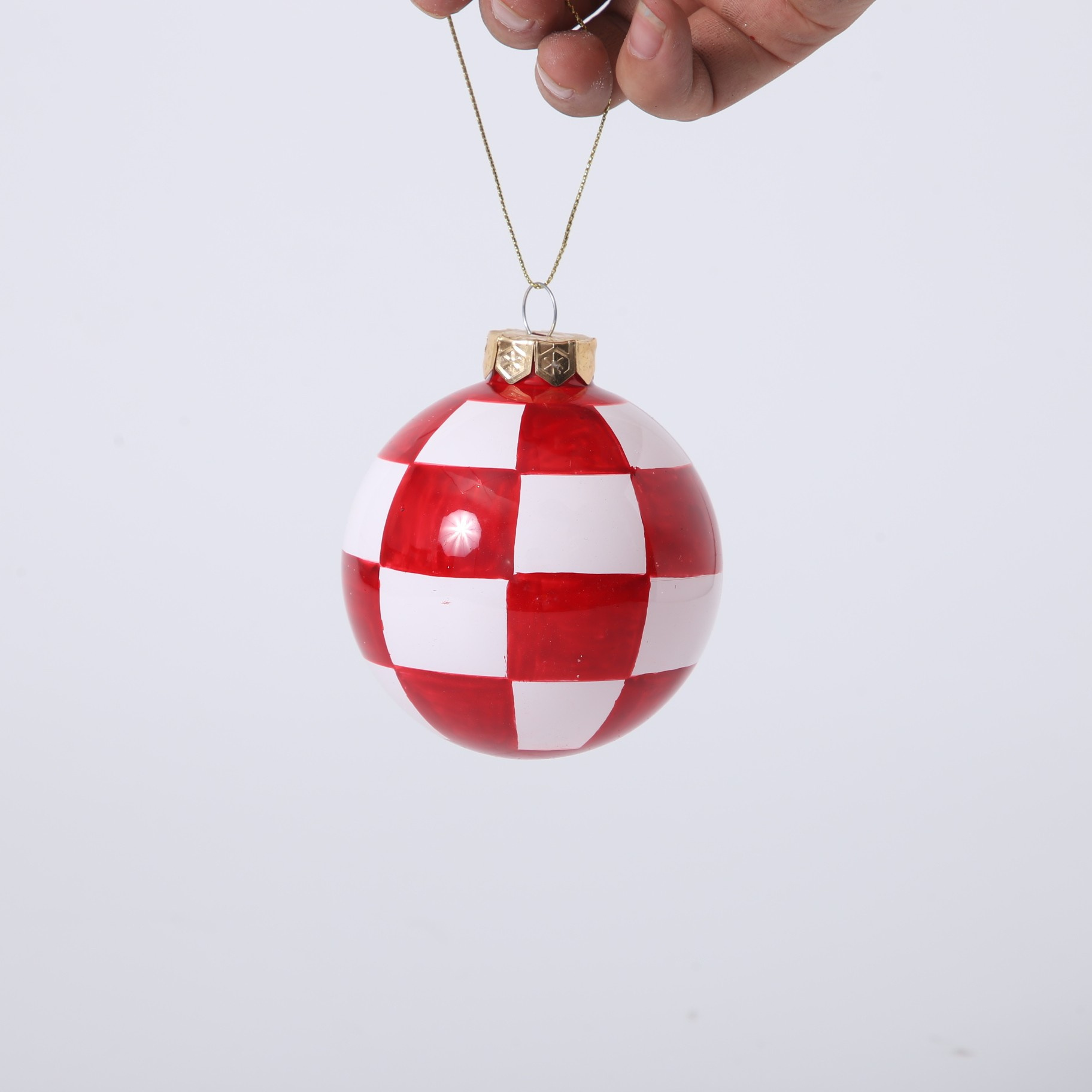 Custom Logo Christmas Hanging Balls Decoration Room Garden Small Christmas Ornaments Glass Ball