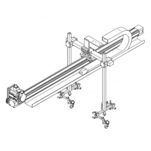 Automatic Spray Painting Liquid Coating Production Line with conveyor for buttons, shells