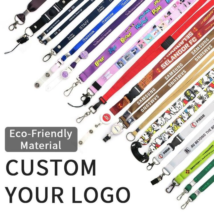 Hot Sale Environmental Sublimation Custom Keychain Lanyard With Logo Custom