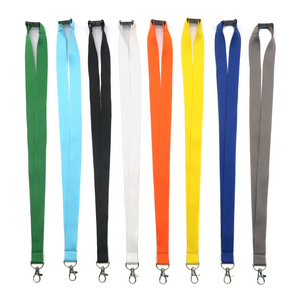 20mm custom promotional lanyard without logo printing keychain colorful cotton ribbon design plain sublimation lanyard