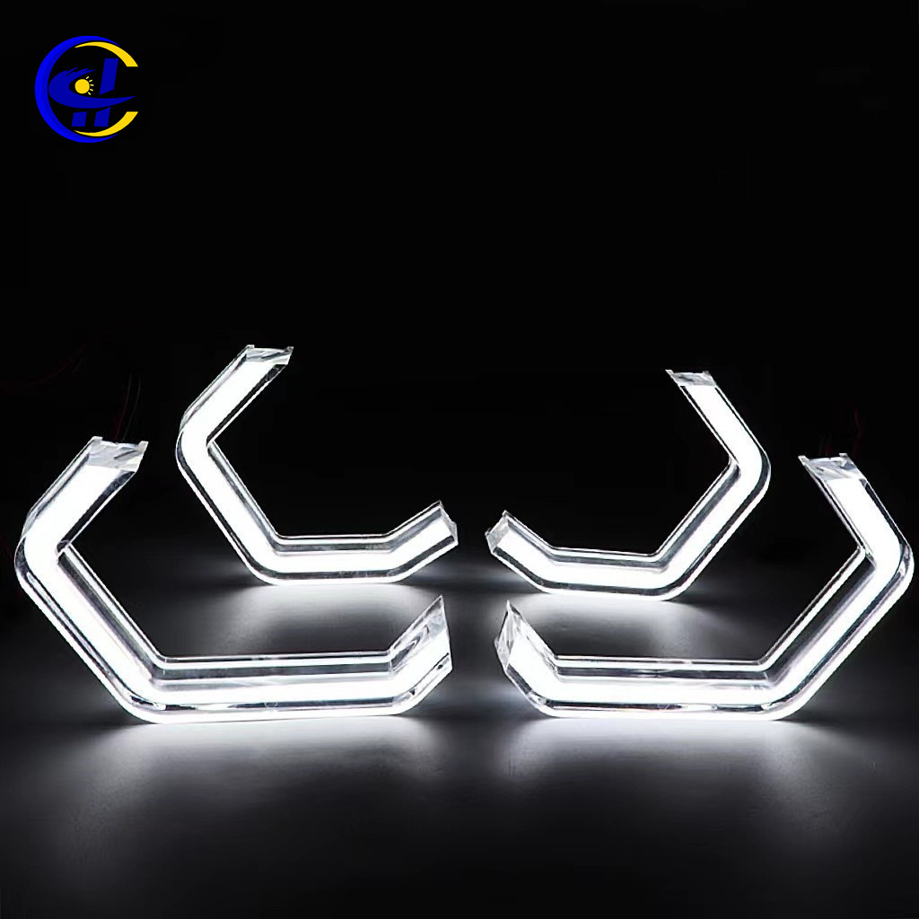 Double color led angel eyes with turn signal  for bmw e90 e92 f30 M3 M4 iconic crystal angel eyes