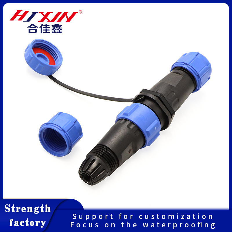 Factory direct pin SP12 waterproof aviation connector socket 2 ~ 8 core terminal power supply lighting cable connector