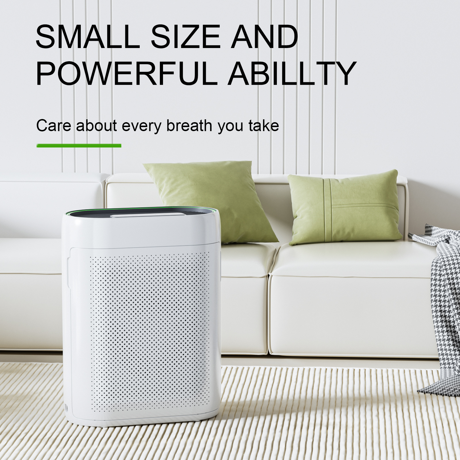 Household Desktop Air Purifier with Pm2.5 Removal and Formaldehyde Removal  and Purification