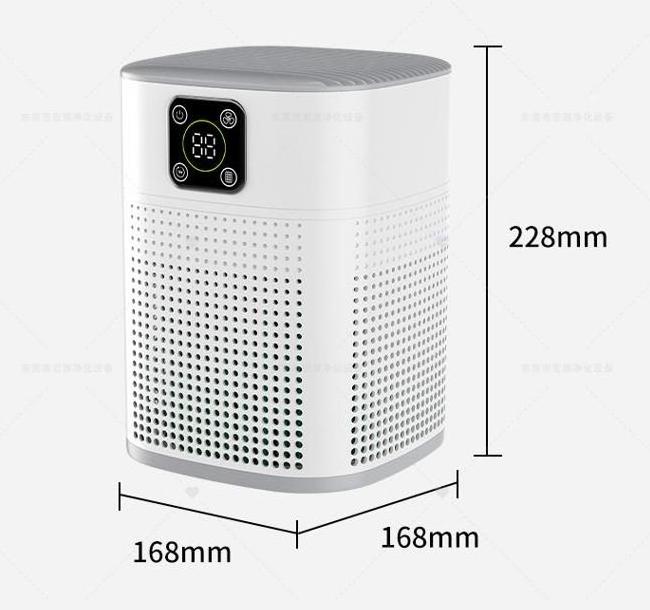 New One-touch intelligent digital display to remove bacteria/odor/particulate matter/formaldehyde desktop household air purifier