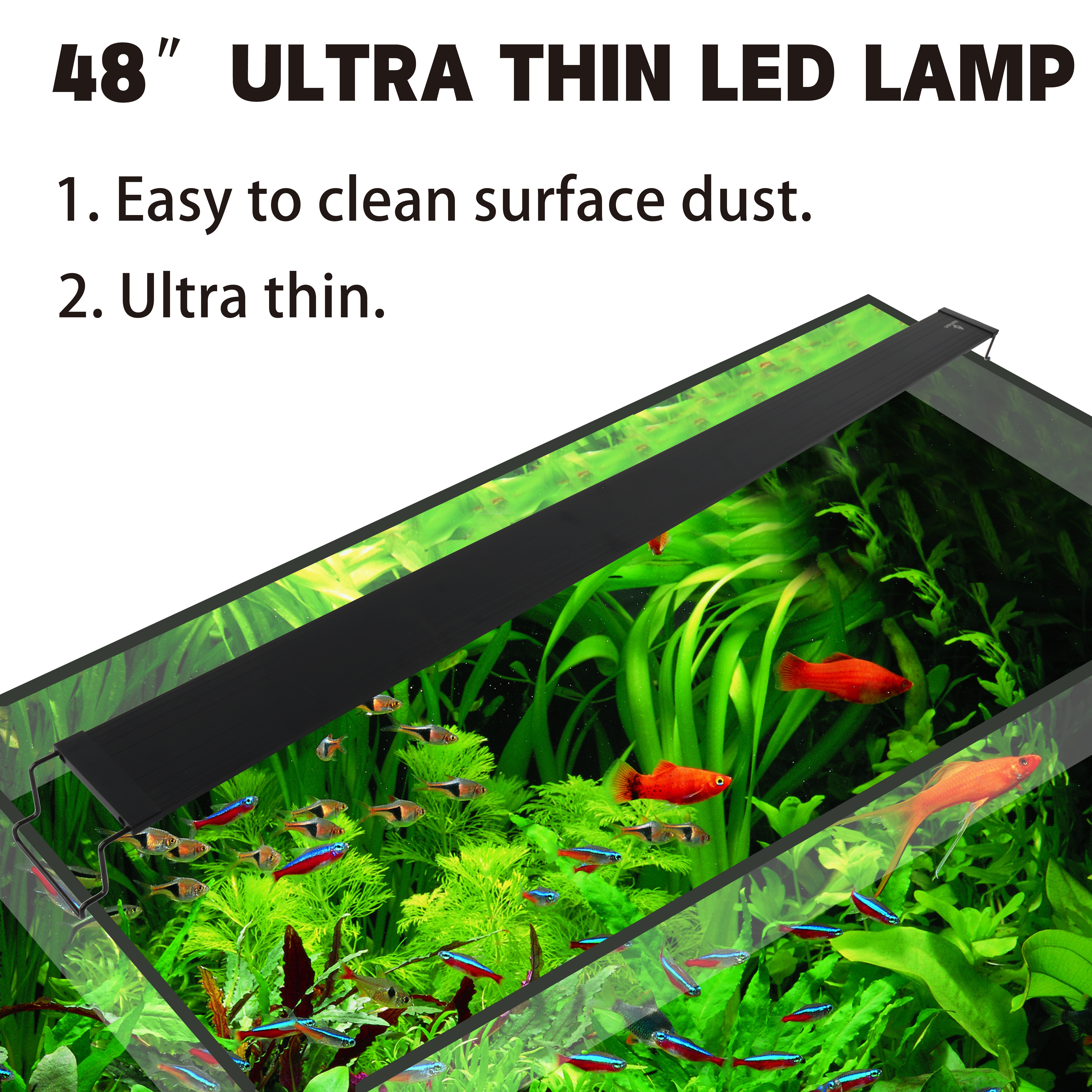 Heto FSL-48S'' Led Aquarium Light Rgb Led Aquarium Lights for Aquarium Tank