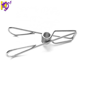 OEM custom stainless steel torsion spring clip/U shaped clothes pin spring