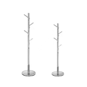 Minimalist Transparent Acrylic Tree Hanger Bedroom Coat Stand with Clothes Storage Rack for Hats and Clothes