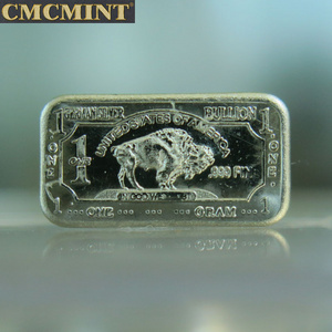 1 Gram German Silver Buffalo bar A94