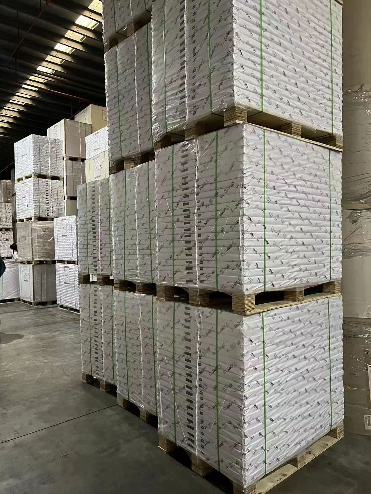 Wholesale sale of 80gsm 90gsm 128gsm 150gsm 170gsm 200gsm 250gsm 300gsm  Hongkai Art Paper/Couche Papel