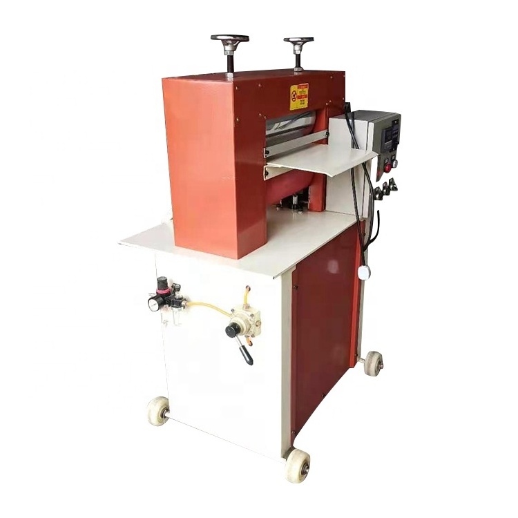 YH-26 Pneumatic Leather ironing machine Leather Temperature  Roller Plating Embossing  Machine