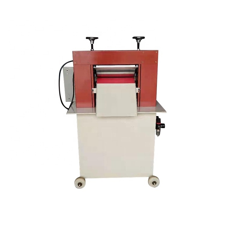 YH-26 Pneumatic Leather ironing machine Leather Temperature  Roller Plating Embossing  Machine