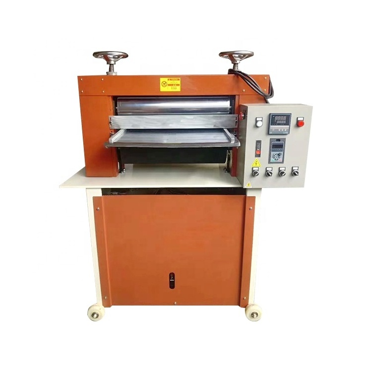 YH-26 Pneumatic Leather ironing machine Leather Temperature  Roller Plating Embossing  Machine