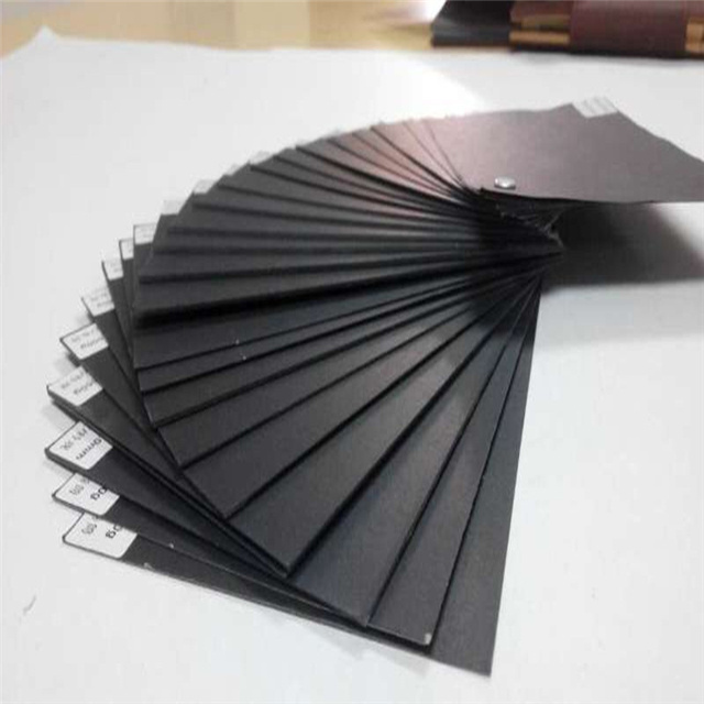 Coated 300- 400 gsm thickness black paper board for hand bag/ shoe bags