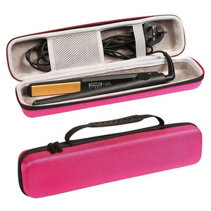 Hot Sale Custom Heat Resistant Case Pink Eva Hard Shell Hair Straightener Travel Protection Storage Case With Logo