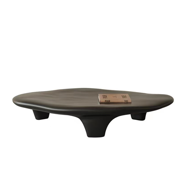 Wabi-sabi cobblestone coffee table Modern living room furniture fiberglass cloud coffee table