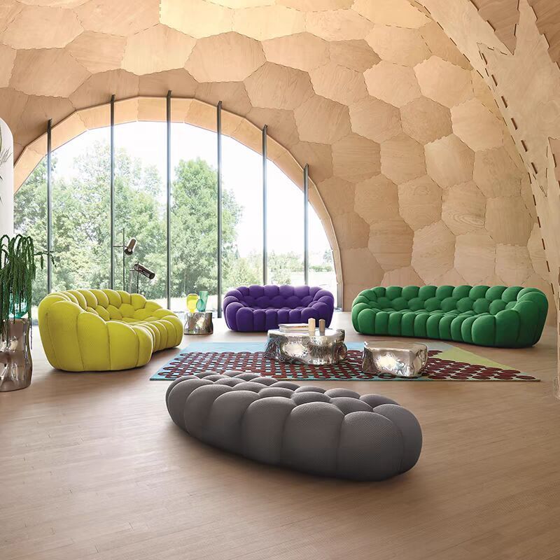 Villa designer furniture Italian style modern simple high density sponge art bubble ball shaped sofa