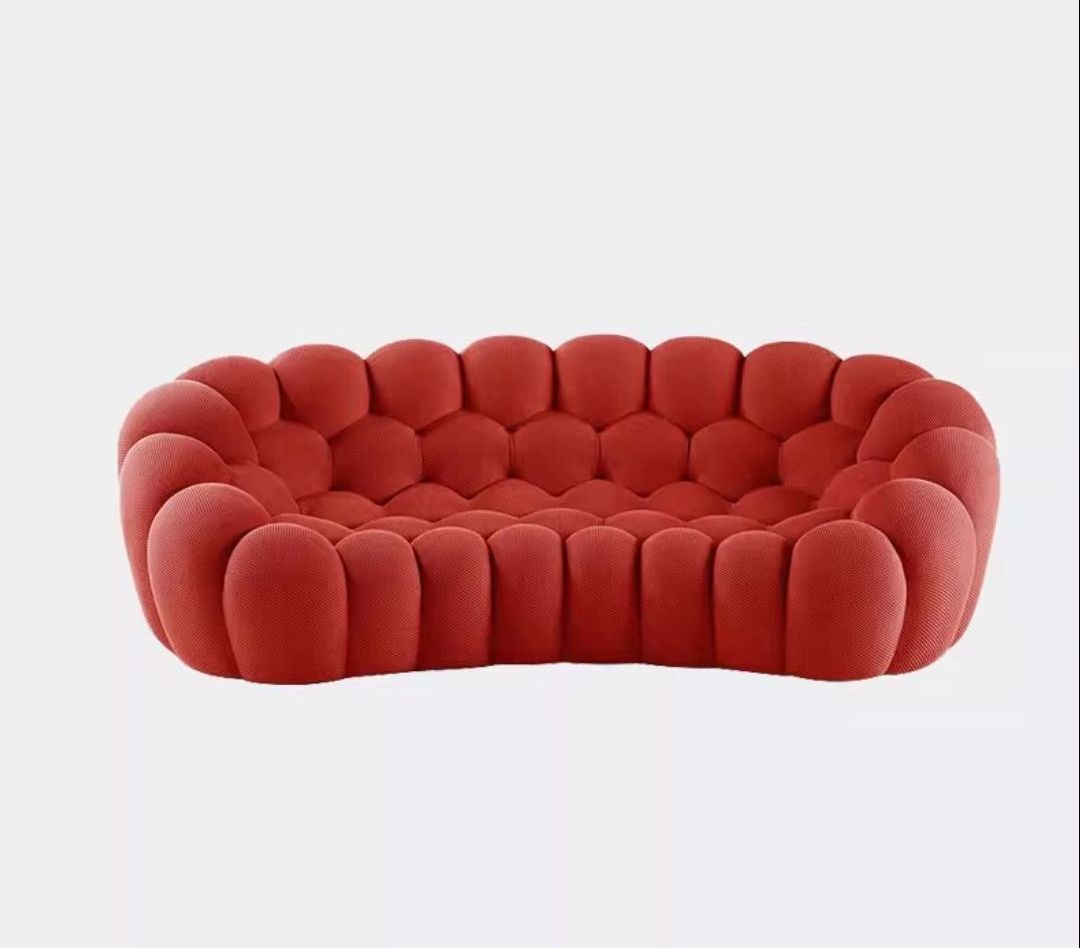 Villa designer furniture Italian style modern simple high density sponge art bubble ball shaped sofa