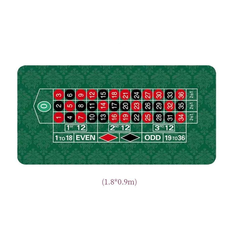 Waterproof non slip neoprene natural rubber custom Portable Rubber Foam Poker Tabletop Mat Dining Table Casino Poker Game mat