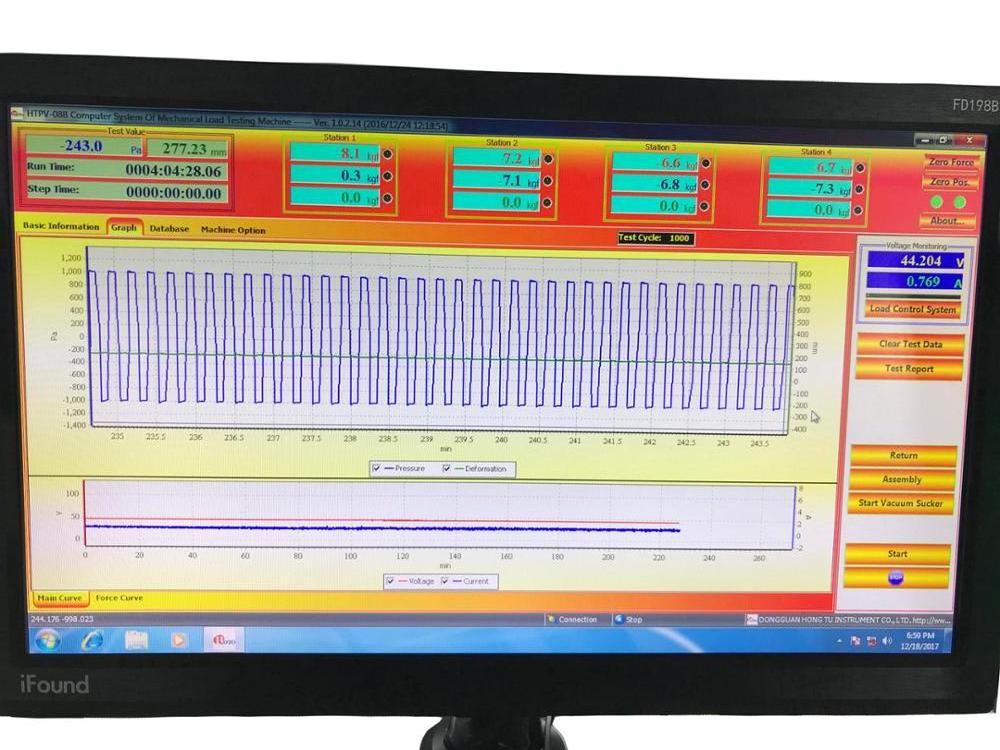 Pneumatic mechanical load tester / Solar panel force deformation testing machine / Pressure intensity  testing equipment