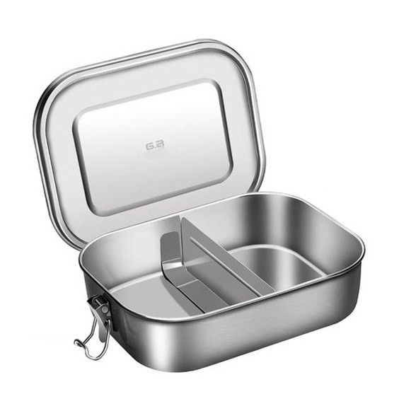 Food grade metal bento lunch box kids leakproof bento lunch box stainless steel with compartment stainless steel lunch box