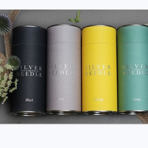 Wholesale printed food grade vintage tea tins box packaging large eco friendly metal tea coffee can round tin container for tea