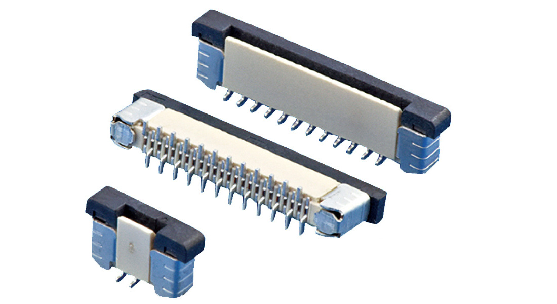 Hot sale  mol-x equivalent 0.5mm Pitch Single and Dual SMT DIP Side Entry  FPC/FFC connector