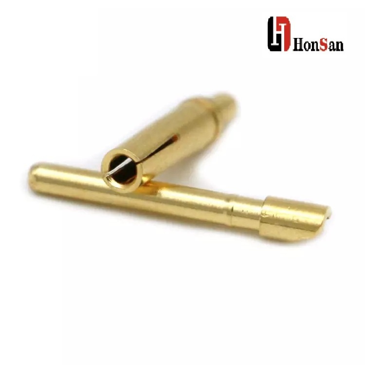 Customized Gold Plated High Precision PCB Brass Wiring Connector Female Copper spring pogo Pin