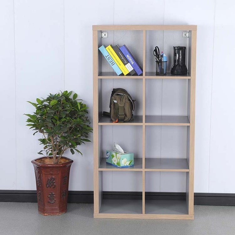 Factory Direct MDF White Wooden Storage Shelf Bookcase Shelf for Bedroom