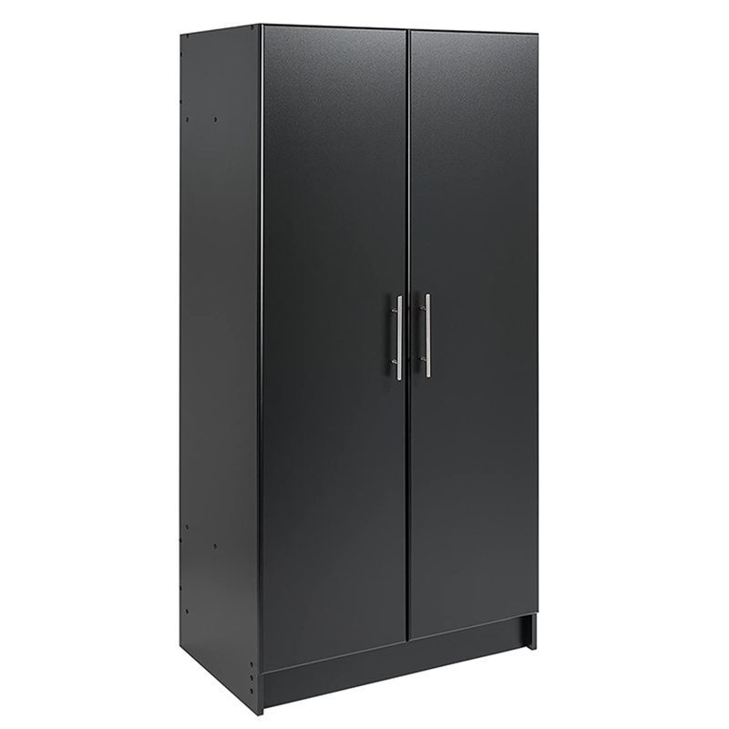 2 Door Armoire Closet Wardrobe Storage Cabinet Organizer with 2 Concealed Shelves and Cloth Rod Great for Storage