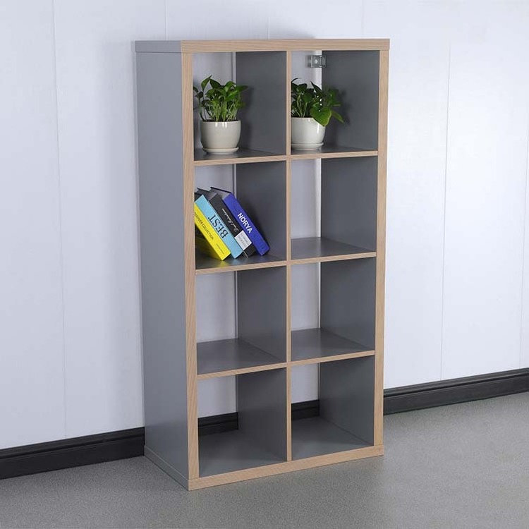 Factory Direct MDF White Wooden Storage Shelf Bookcase Shelf for Bedroom