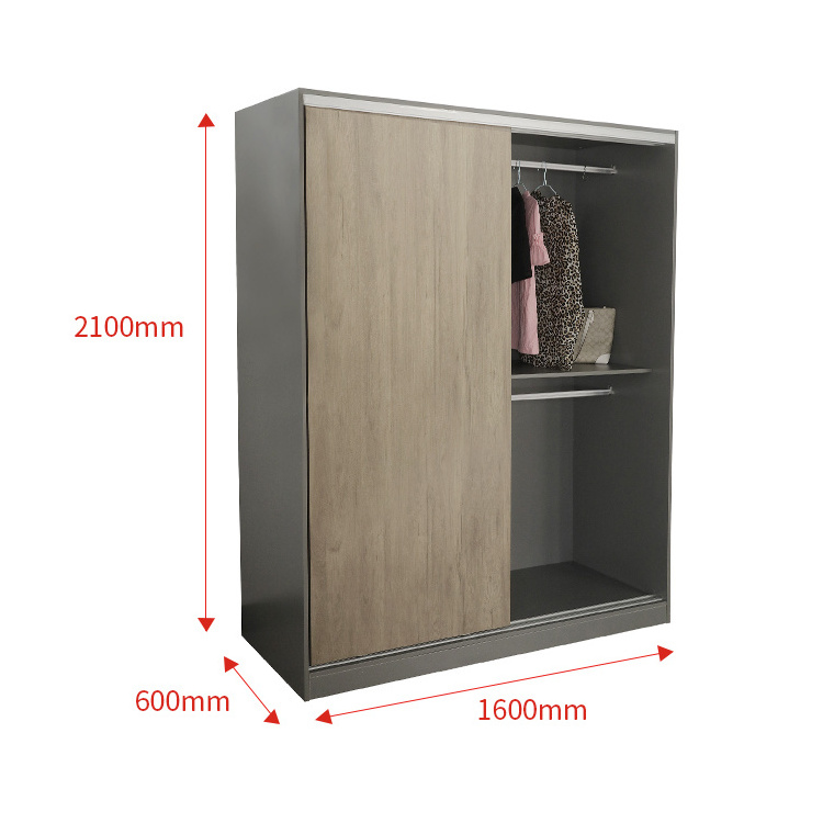 Factory Direct Modern White Customized Slide Doors Quality Bedroom Wardrobe Closet