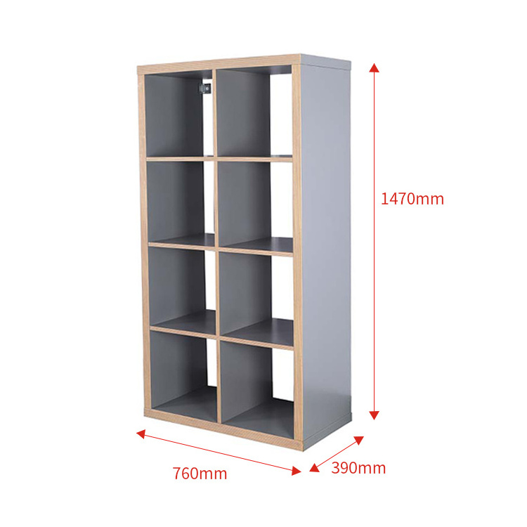 Factory Direct MDF White Wooden Storage Shelf Bookcase Shelf for Bedroom