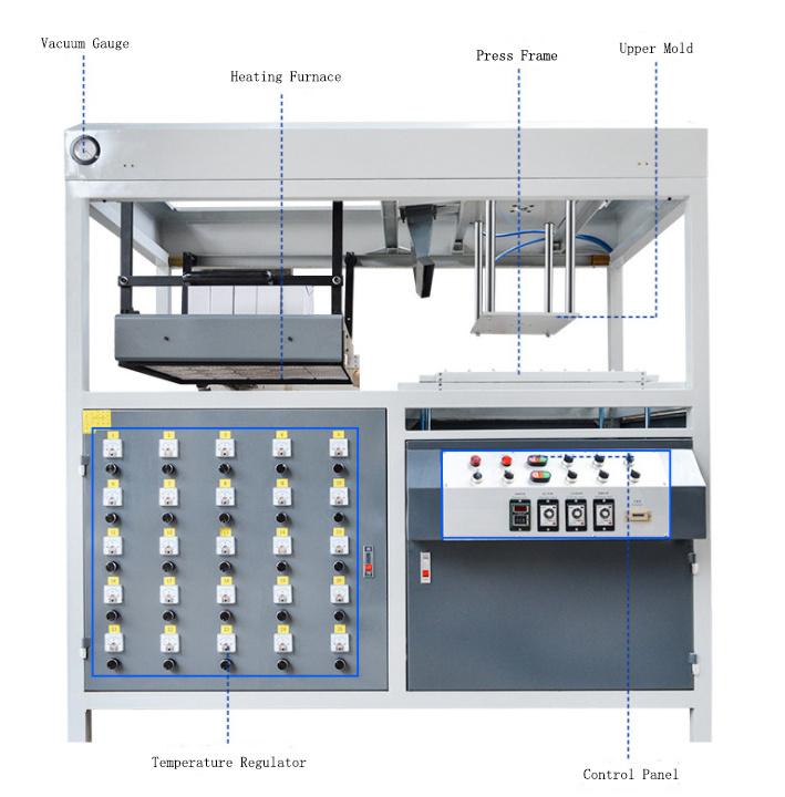 3D Wall Tiles Molding Vacuum Forming Machine