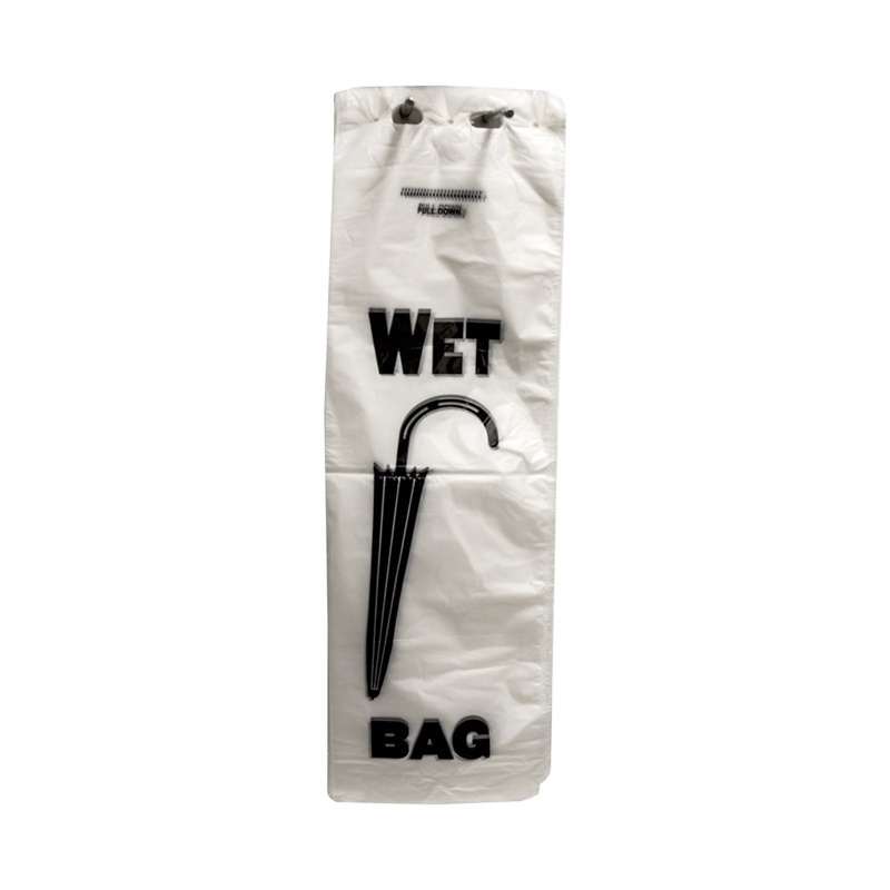 Factory Supply HDPE Disposable Clear Plastic Printing Logo Waterproof Disposable Bags Long Wet Umbrella Bags