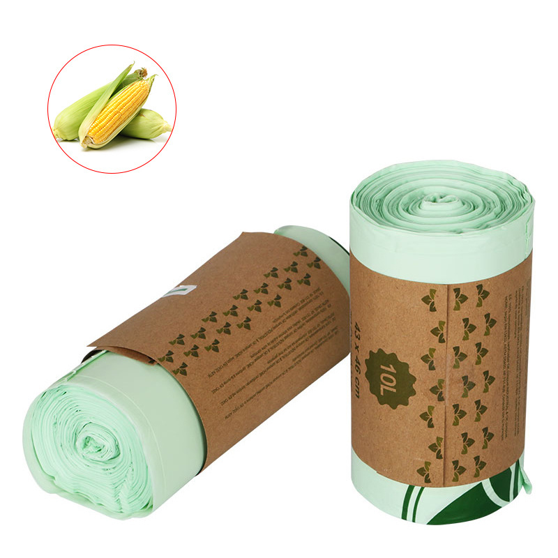 Eco friendly biodegradable Corn starch Compostable packaging bag in stock