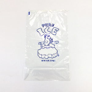 10Lb Extra Strength Reusable Safe Food Grade Plastic Drawstring Ice Bag