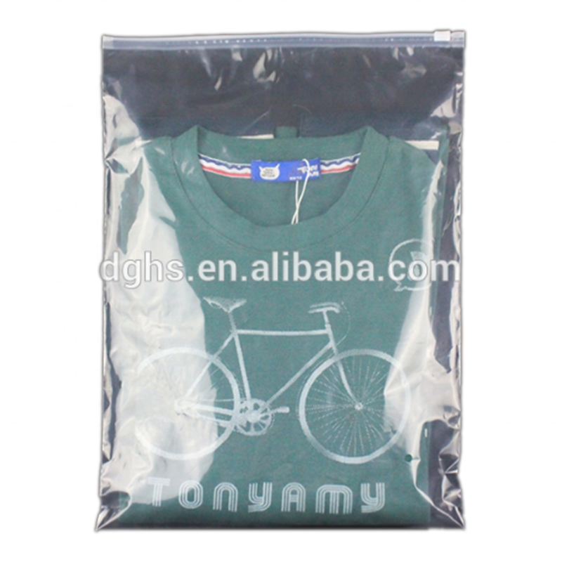 Fashioned Garment Zipper Bag Custom Packaging Bag For Hoodies Zip Lock Bag With Logo For Clothing