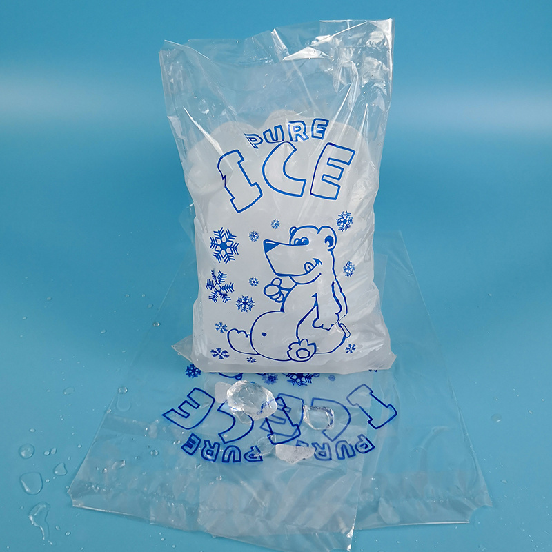 10Lb Extra Strength Reusable Safe Food Grade Plastic Drawstring Ice Bag