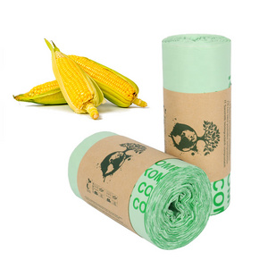 Eco friendly biodegradable Corn starch Compostable packaging bag in stock