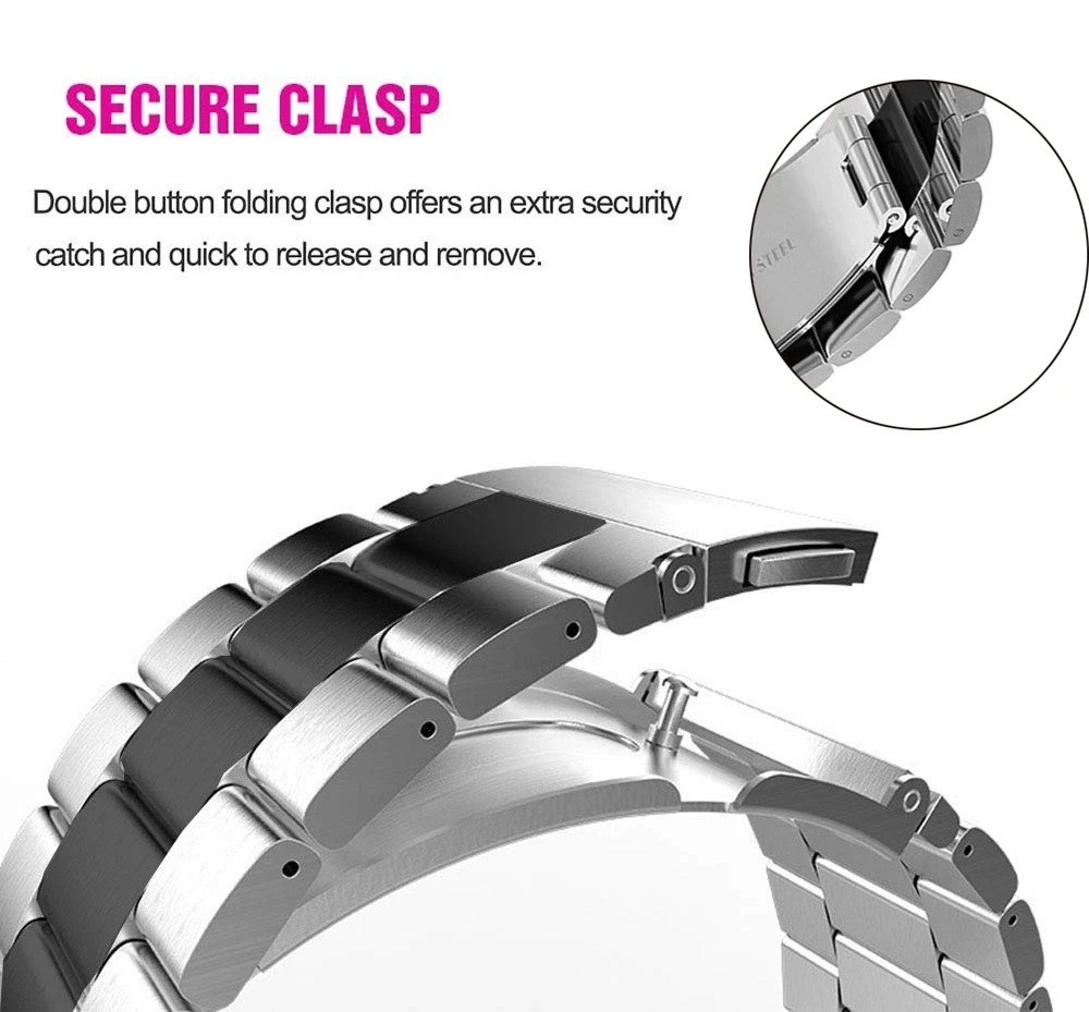 No Gaps Titanium Metal Strap Belt Watch Band for Samsung Galaxy Watch 5 Pro 45mm 40mm 44mm